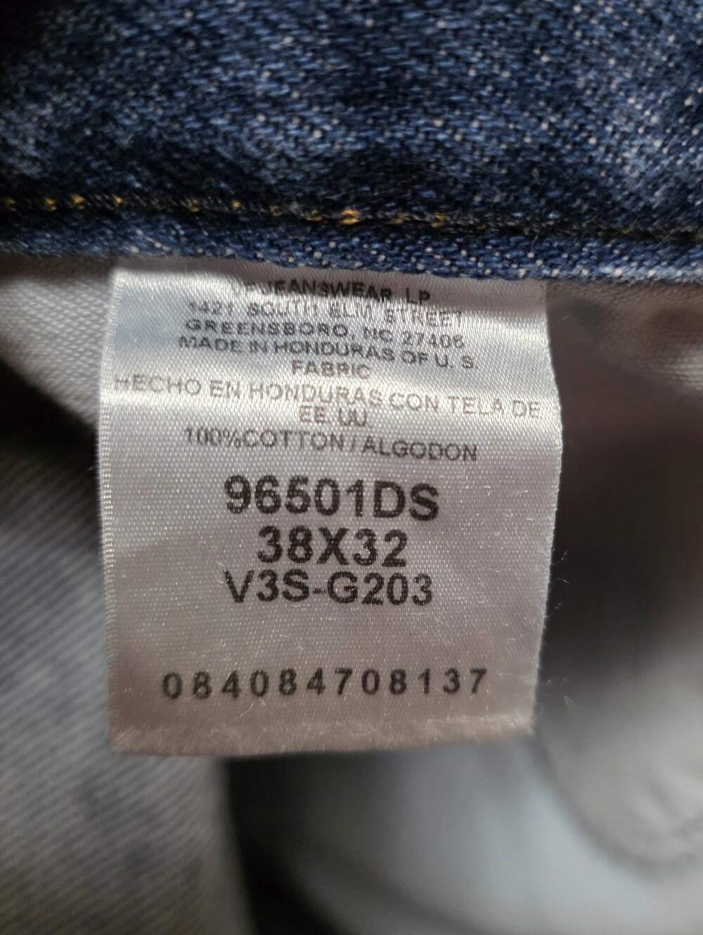 Mens 38x32 Wrangler Denim Jeans - Picture 6 of 6